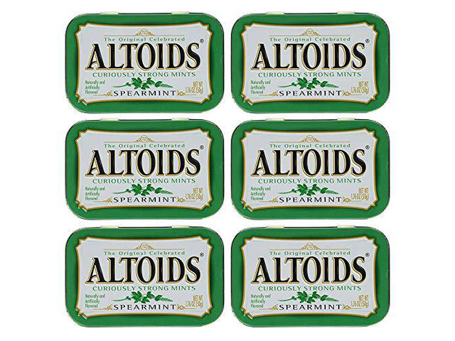 Altoids Curiously Strong Mints - Spearmint 1.76 oz (Pack of 6)