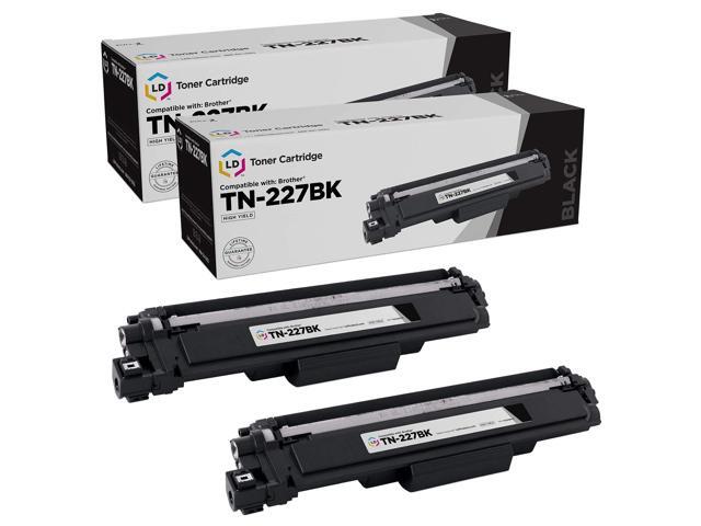 LD Products Compatible Toner Cartridge Replacement for Brother TN-227BK High Yield (Black, 2-Pack)