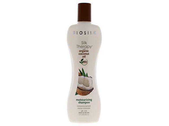 Biosilk Silk Therapy with Organic coconut Oil Moisturizing Shampoo Unisex Shampoo 12 oz