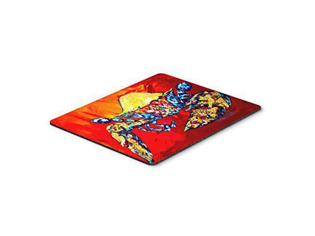 Carolines Treasures MW1208MP Bring it on Crab in Red Mouse Pad, Hot Pad or Trivet, Large, Multicolor