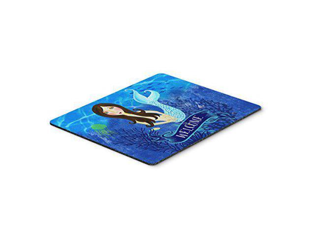 Carolines Treasures VHA3010MP Welcome Mermaid Mouse Pad, Hot Pad or Trivet, Large, Multicolor