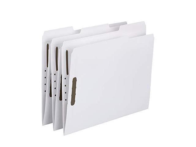 Smead Fastener File Folder, 2 Fasteners, Reinforced 13-cut Tab, Letter Size, White, 50 per Box (12840)