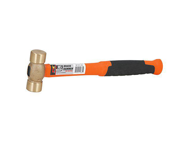 Performance Tool W1137 Solid Brass Hammer, 16 oz