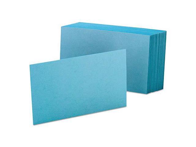Oxford Unruled Index Cards 4 x 6 Blue 100/Pack 7420BLU
