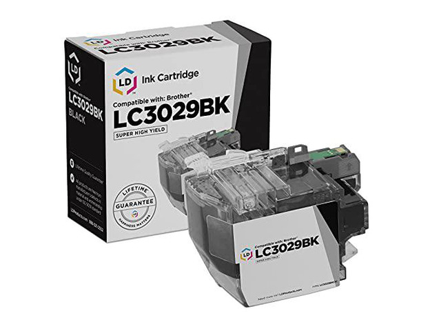LD Compatible-Ink-Cartridge Replacement for Brother LC3029BK Super High Yield (Black)