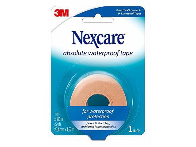 3M Nexcare 731 Absolute Waterproof First Aid Tape, Foam, 1' x 180', 1 Pack