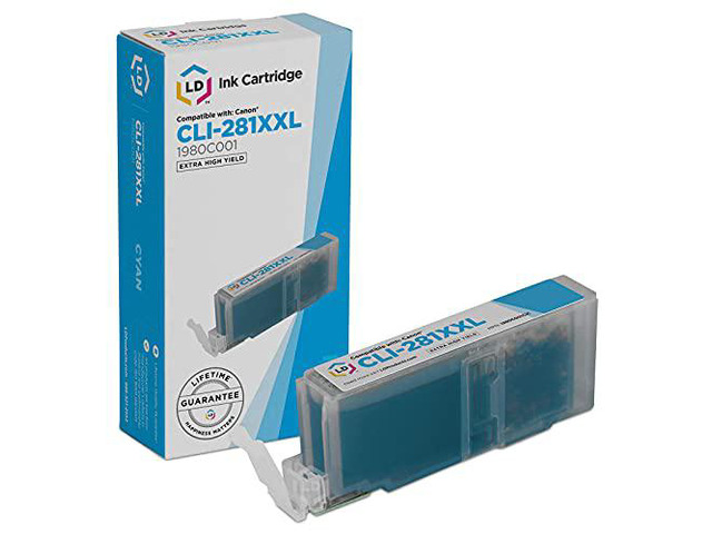 LD Compatible Ink Cartridge Replacement for Canon 281 CLI-281XXL 1980C001 Super High Yield 281 Ink Cartridges for Canon Printers PIXMA TS8120...