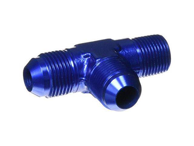Aeroquip FCM2126 Blue Anodized Aluminum Run Tee Adapter