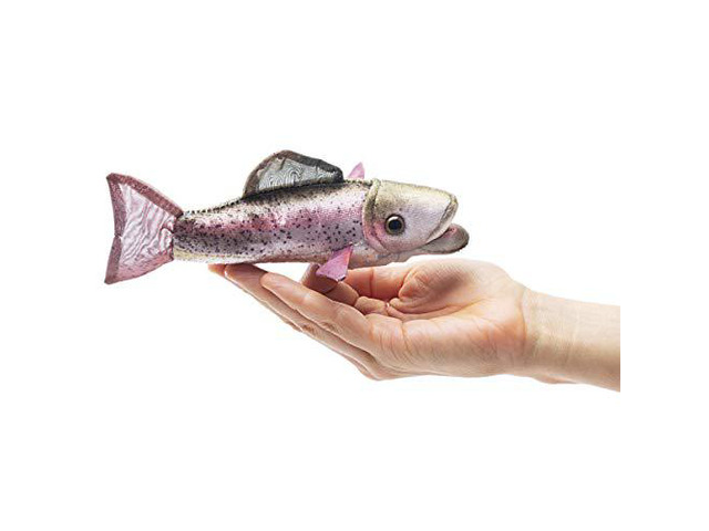 Folkmanis Mini Rainbow Trout Finger Puppet