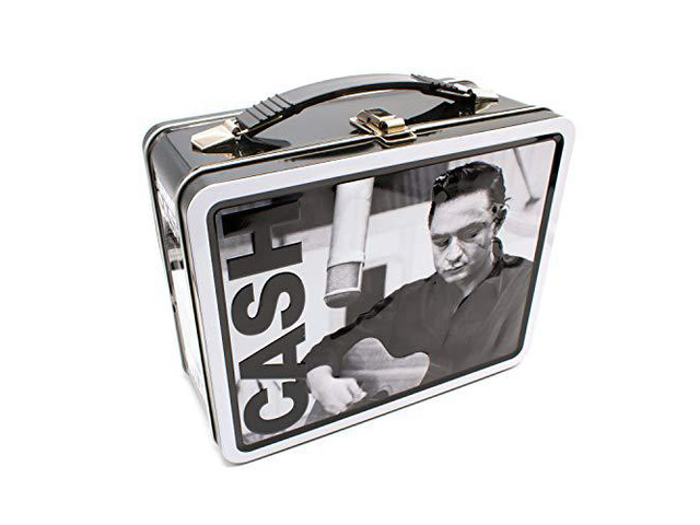 AQUARIUS Johnny Cash Fun Box - Sturdy Tin Storage Box with Plastic Handle & Embossed Front Cover - Officially Licensed Johnny Cash Merchandise &...
