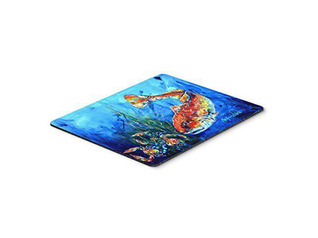 Carolines Treasures MW1214MP Scattered Red Fish Mouse Pad, Hot Pad or Trivet, Large, Multicolor