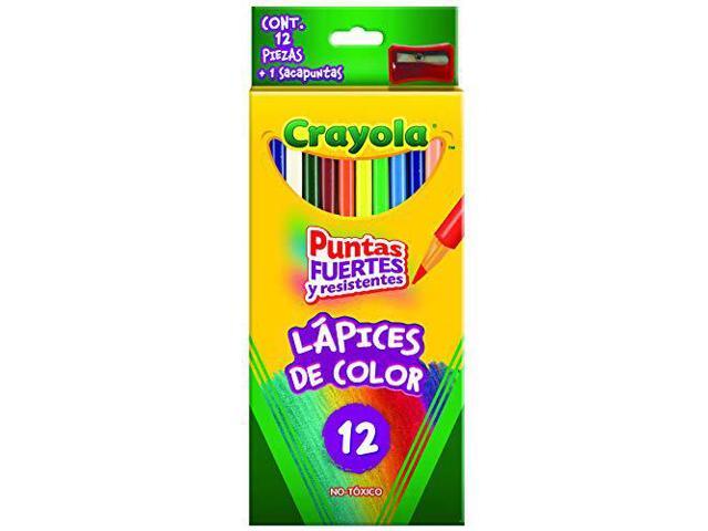 Crayola 68-4012 Colored Pencils, Long, 12-Count, Pack of 4, Assorted Colors