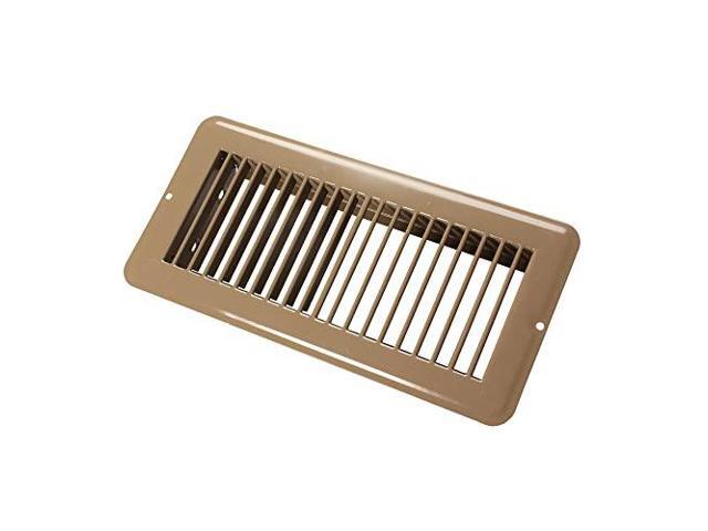 JR Products 02-28995 Undampered Floor Register - 4' x 10', Brown