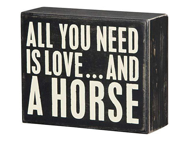 Primitives by Kathy Classic Box Sign, 5' x 4', A Horse