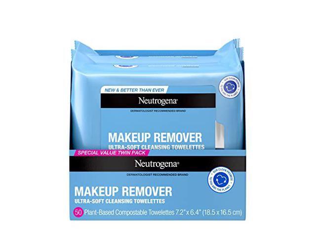 Neutrogena Makeup Remover Cleansing Face Wipes, Daily Cleansing Facial Towelettes Remove Makeup & Waterproof Mascara, Alcohol-Free, 100%... Neutrogena Makeup Remover Cleansing Face Wipes, Daily Cleansing Facial Towelettes Remove Makeup & Waterproof Mascara, Alcohol-Free, 100%...