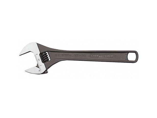 CHANNELLOCK 810NW Adj. Wrench,10',1-13/32' Cap.,Black