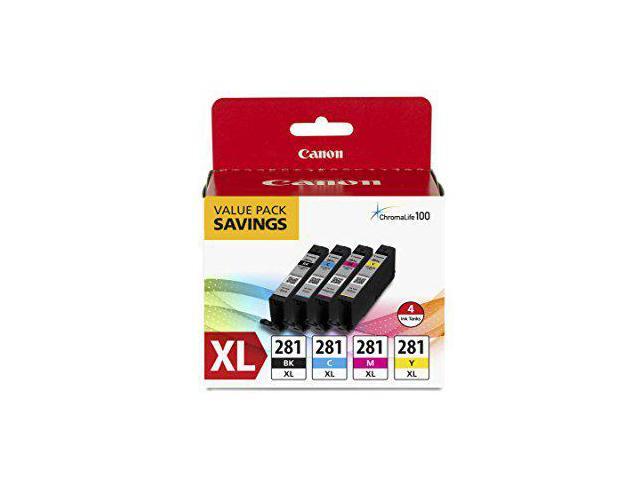 Canon - CLI-281 XL 4-Pack High-Yield - Black, Cyan, Magenta & Yellow Ink Cartridges - Black/Cyan/Magenta/Yellow - image 11
