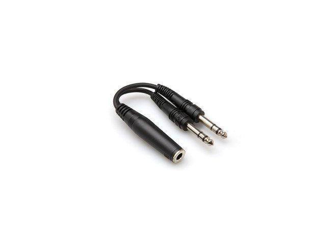 Y-Cable 1/4 (F) Stereo to Dual 1/4 (M) Stereo Insert & Y Cable - Balanced Cable