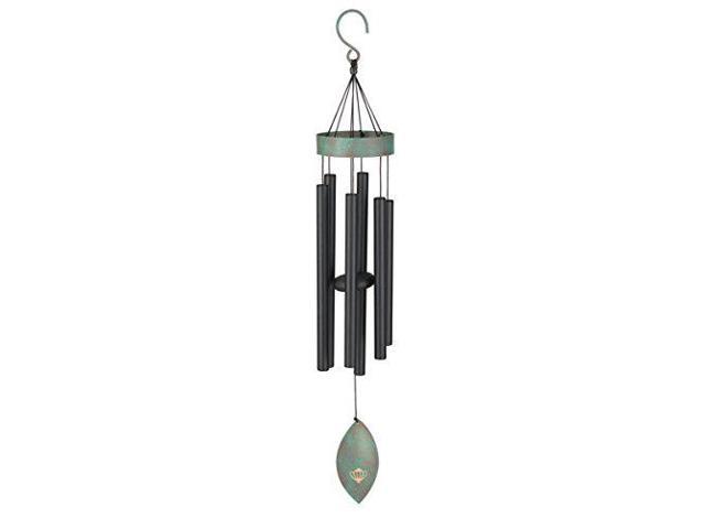 Regal REGL11164 32 inch Patina Breeze Wind Chime - Black
