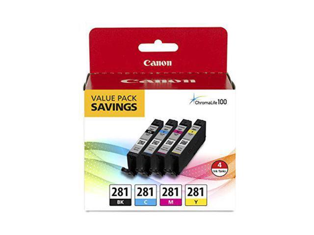 Canon - CLI-281 4-Pack Standard Capacity - Black, Cyan, Magenta, Yellow Ink Cartridges - Black/Cyan/Magenta/Yellow - image 10