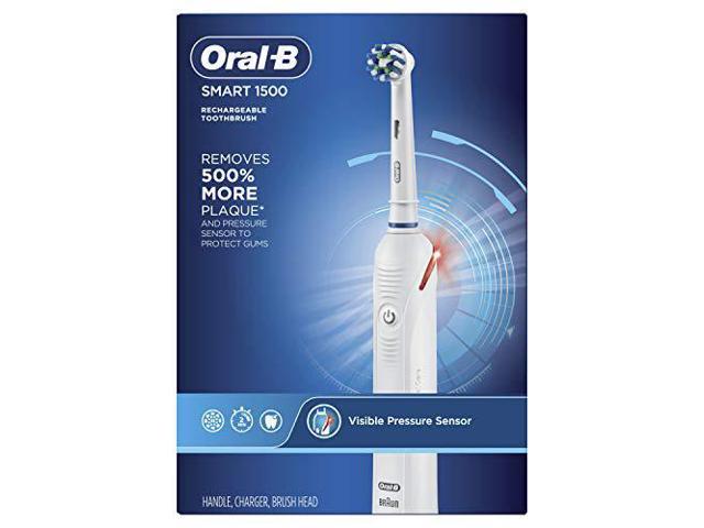 Oral-B Smart 1500 Electric Toothbrush (Packaging May Vary) White, 1 Count