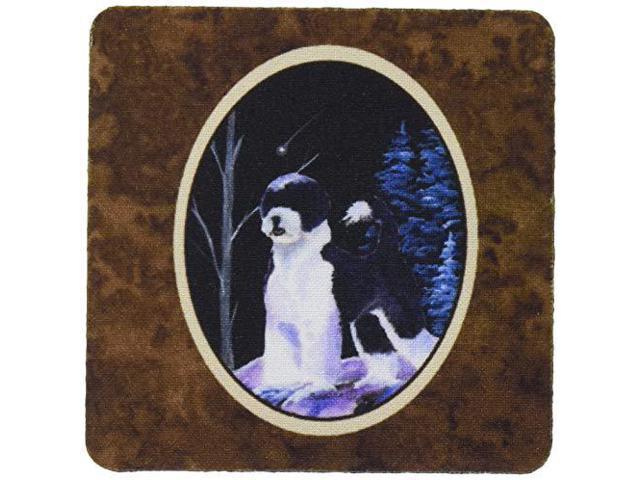 Carolines Treasures Starry Night Portuguese Water Dog Foam Coasters Set of 4 (Set of 4), 3.5' H x 3.5' W, Multicolor