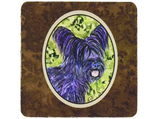 Carolines Treasures Skye Terrier Foam Coasters (Set of 4), 3.5' H x 3.5' W, Multicolor
