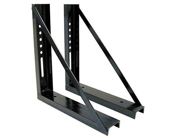 Buyers Products 1701005 Welded Black Structural Steel Mounting Brackets, 18 x 18 Inch, Set of 2