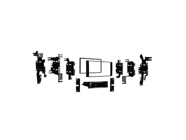 Metra - Dash Kit for Select 2011-2021 Nissan Frontier Versa Xterra Juke NV 1500/2500/3500 DIN DDIN - Black - image 6