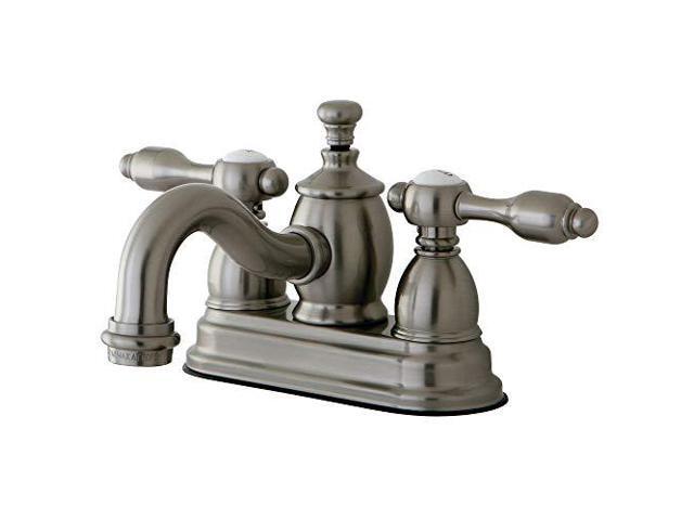 Kingston Brass KS7108TAL 4in Centerset Lavatory Faucet with Brass Pop-Up SN