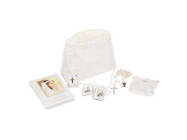 Roman My First Communion Girl Prayer Book Rosary Pin Purse 6 Piece Set (089945506167 Baby & Toddler) photo