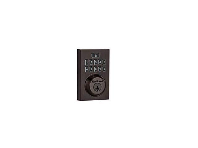 Kwikset 99130-009 Smartcode 913 Contemporary Electronic Deadbolt Featuring Smartkey In Venetian Bronze