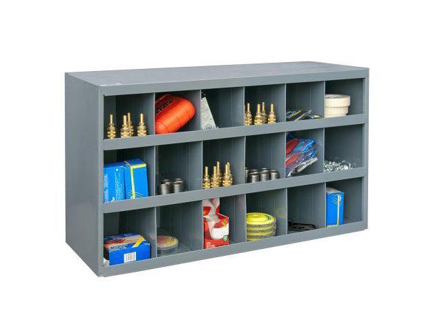 DURHAM MFG 354-95 Prime Cold Rolled Steel Pigeonhole Bin Unit, 12 in D x 19 1/4