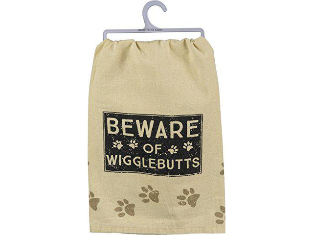 Primitives by Kathy Pet Love Cotton Dish Towel (Wigglebutts)