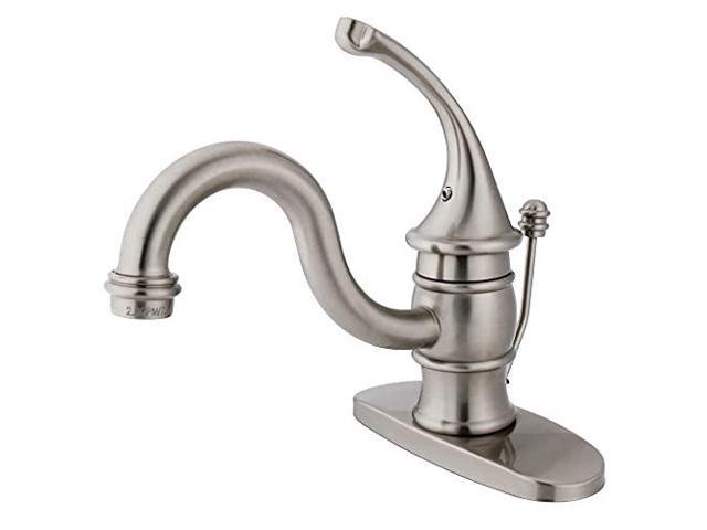 Kingston Brass KB3408GL Single Handle Mono Deck Lavatory Faucet with Retail Pop-