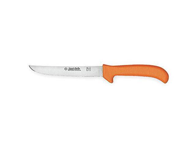 DEXTER RUSSELL 11243 Poultry Knife,Wide,3 3/4 In,Poly,Orange