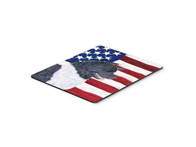 Carolines Treasures SS4005MP USA American Flag with Akita Mouse Pad, Hot Pad or Trivet, Large, Multicolor