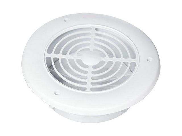 Imperial 4 in. W x 4 in. L White Plastic Exhaust Vent - Case Of: 1