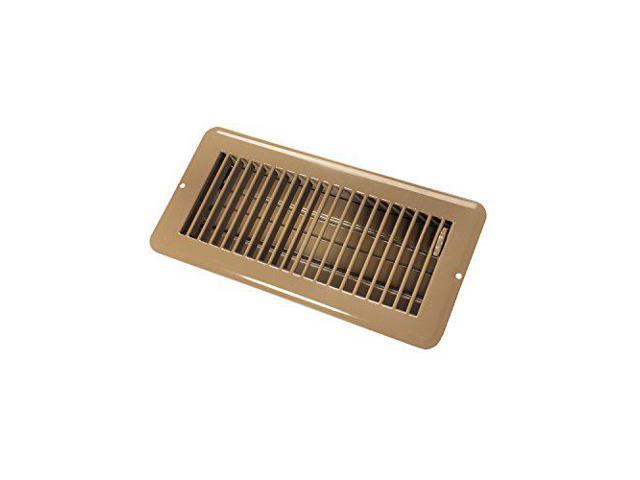 JR Products 02-29015 Dampered Floor Register - 4' x 10', Brown