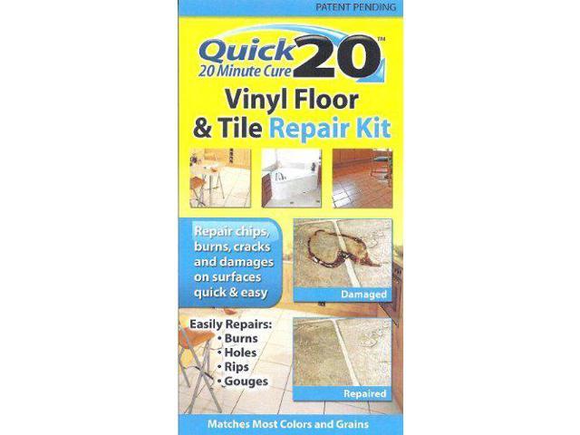 Quick 20 Vinyl Floor and Tile Repair Kit: Repairs chips, cracks, burns, and damages on vinyl and linoleum surfaces.