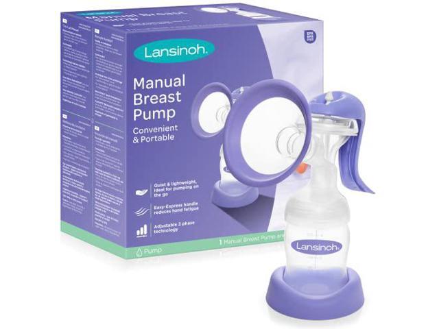 Lansinoh Manual Breast Pump, Hand Pump for Breastfeeding