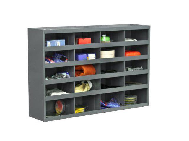 DURHAM MFG 394-95 Prime Cold Rolled Steel Pigeonhole Bin Unit, 8 1/2 in D x