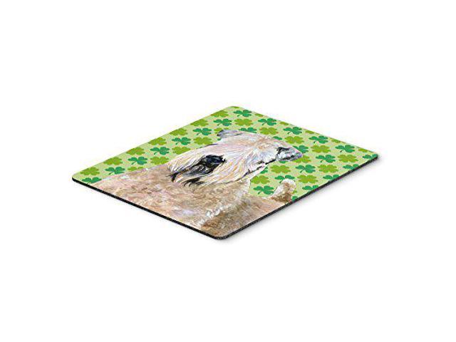 Carolines Treasures SS4424MP Wheaten Terrier Soft Coated Shamrock Mouse Pad, Hot Pad or Trivet, Large, Multicolor