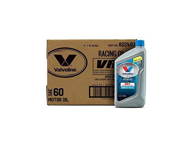 Valvoline VR1 Racing SAE 60 Motor Oil 1 QT, Case of 6