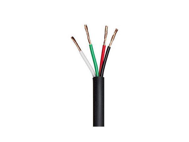 Monoprice Nimbus Series 18 Gauge AWG 4 Conductor CMP-Rated Speaker Wire / Cable - 500ft UL Plenum Rated, 100% Pure Bare Copper With Color Coded...