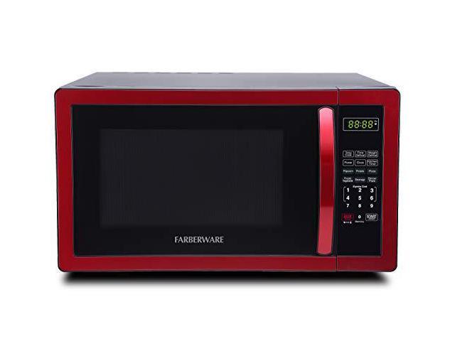 Farberware Classic FMO11AHTBKN 1.1 Cu. Ft. 1000-Watt Microwave Oven with LED Lighting, Metallic Red photo