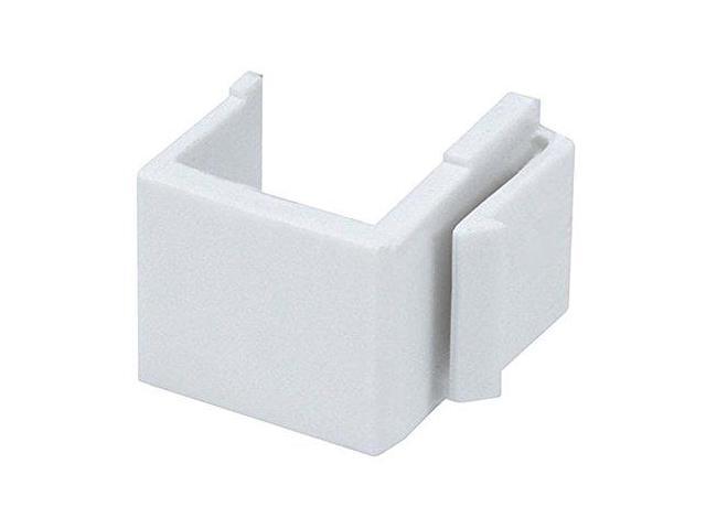 Monoprice Blank Insert For Wall Plate - White 10Pcs/Pack