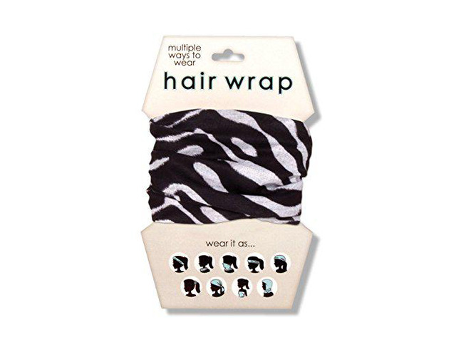 Spoontiques Zebra Print Hair Wrap