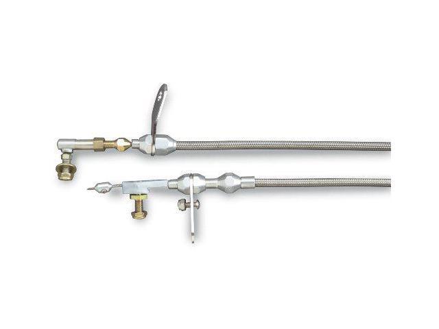 Lokar KDP-2727HT Hi-Tech Polished Kickdown Cable for Chrysler 727 Transmission