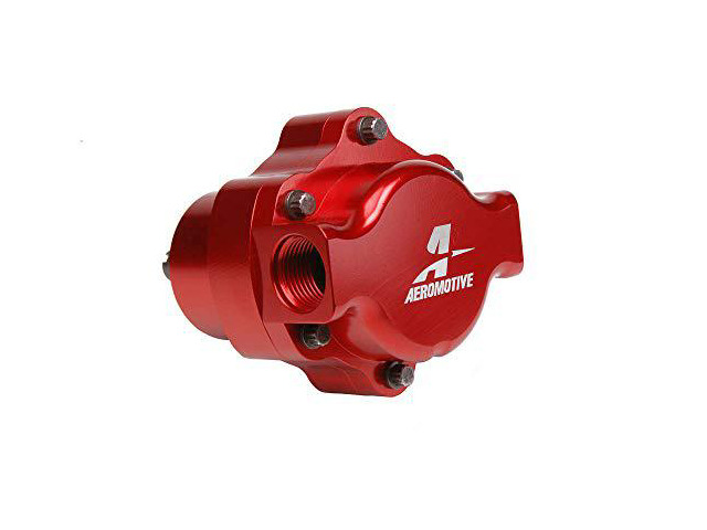 Aeromotive 11105 6 GPM Billet Belt Drive Mechanical Fuel Pump, red
